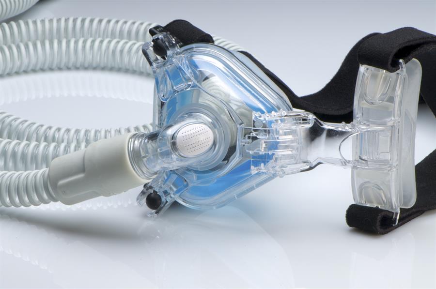 CPAP machine on a white background.